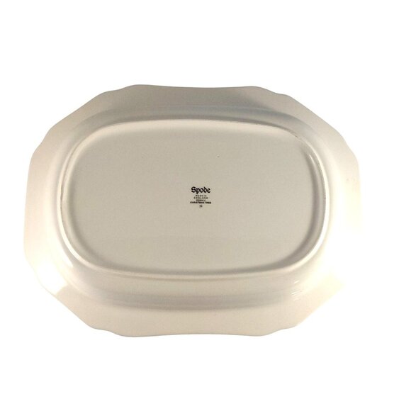Vintage Spode Christmas Tree Oval 11.5" Dinnerware Vegetable Serving Dish Bowl - Picture 9 of 11